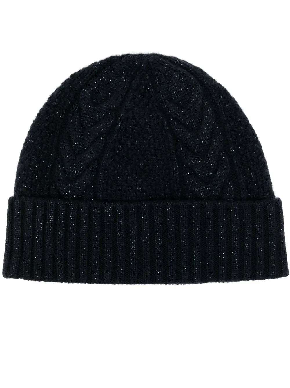 

N.Peal sparkle chunky-knit beanie - Blue