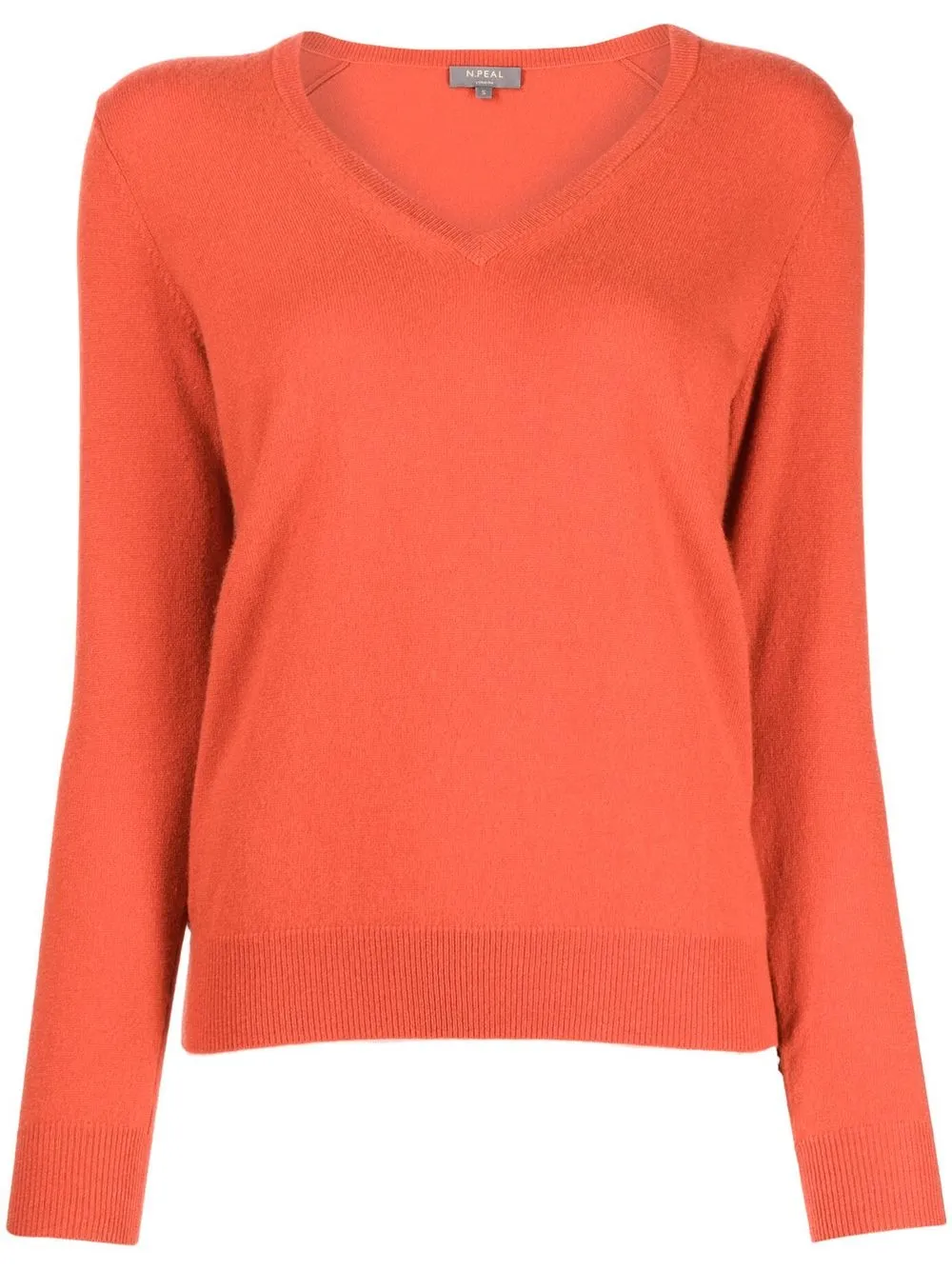 

N.Peal V-neck knit jumper - Orange