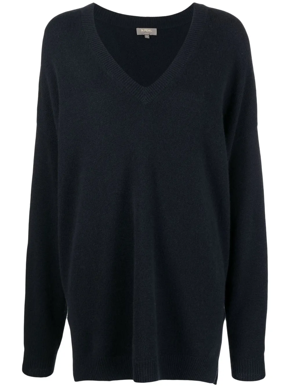 

N.Peal suéter oversize con cuello en V - Azul