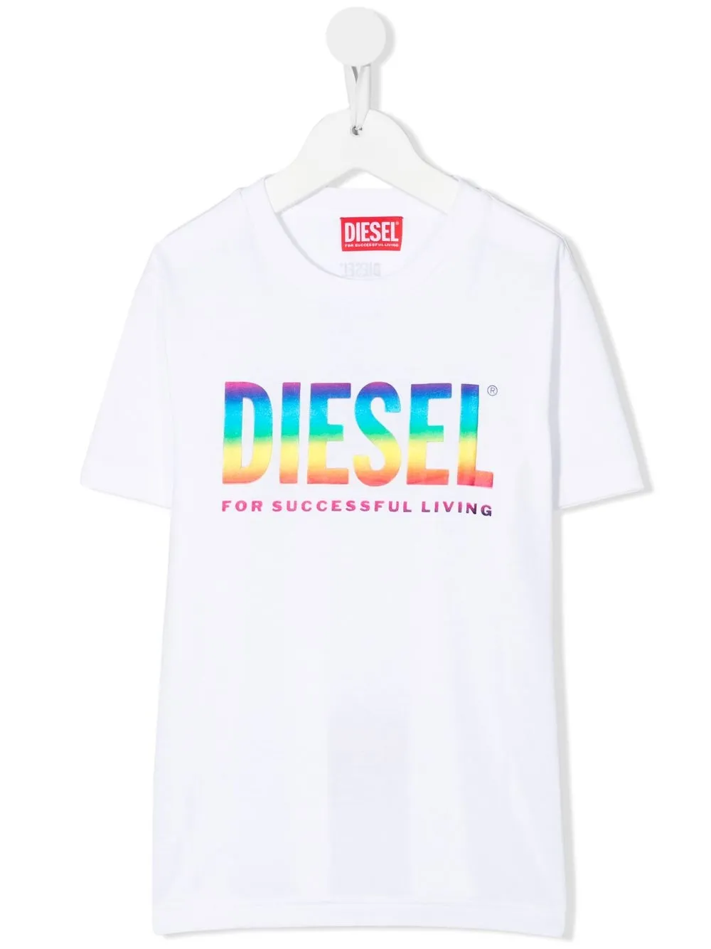 

Diesel Kids playera con logo estampado - Blanco