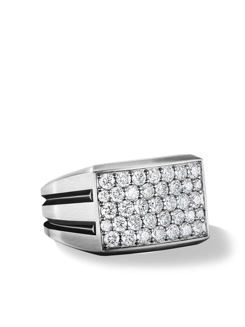 

David Yurman anillo de sello Deco - Plateado