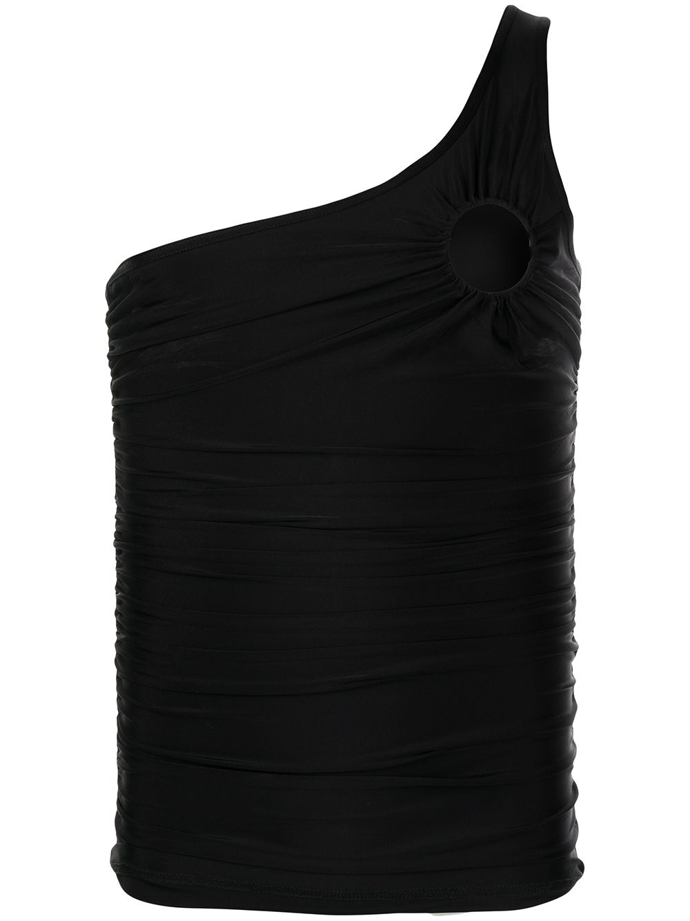 

Walter Van Beirendonck cut-out detail asymmetric top - Black