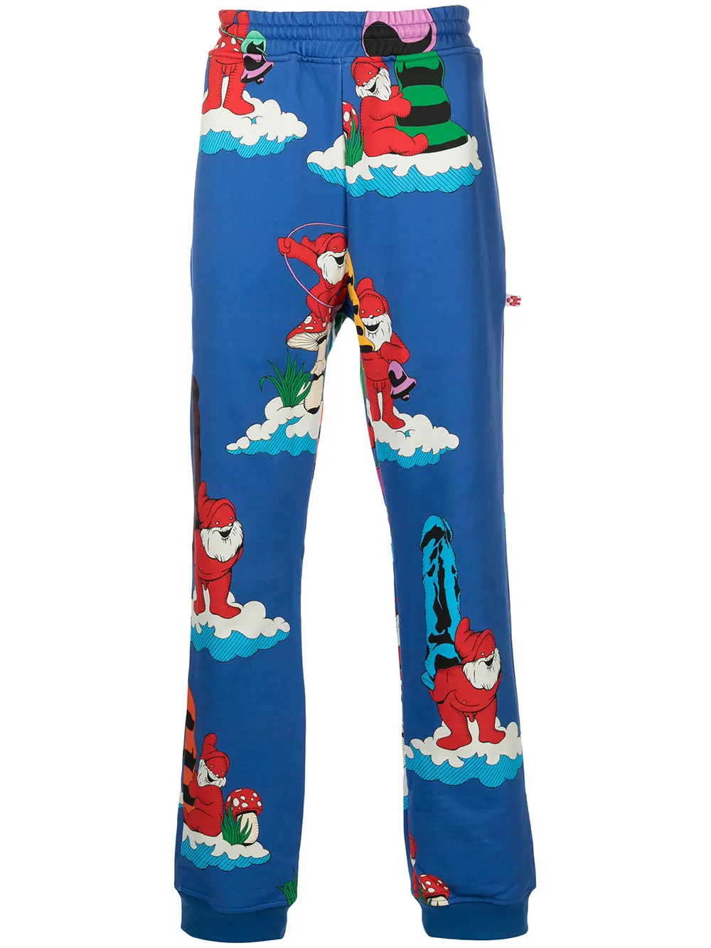 

Walter Van Beirendonck pants con estampado gráfico - Azul