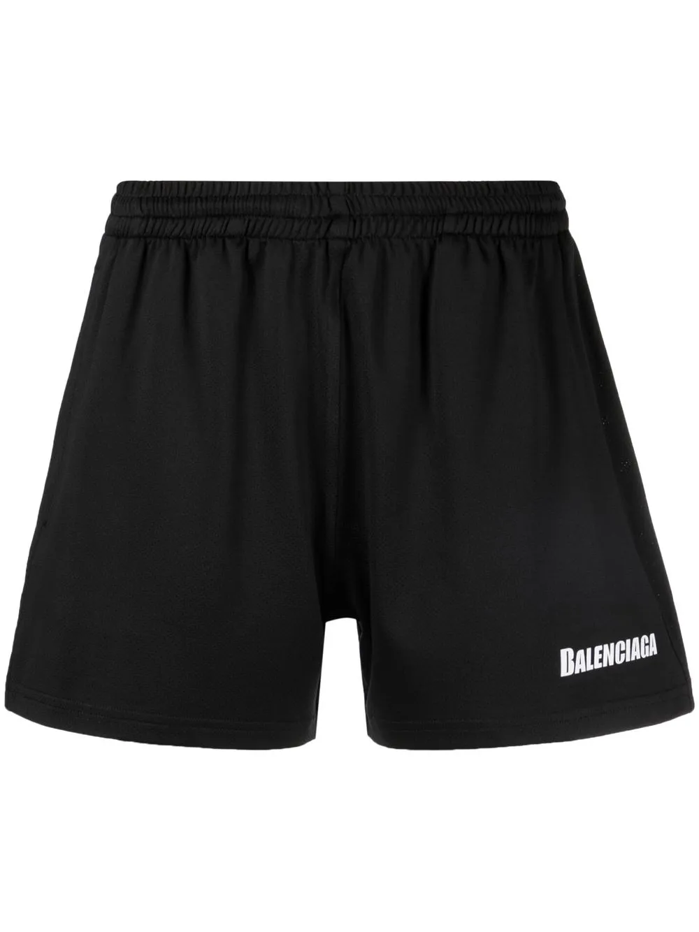 

Balenciaga shorts de playa con logo estampado - Negro