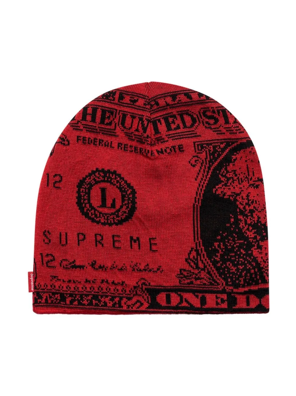 

Supreme gorro Dollar con estampado gráfico - Rojo