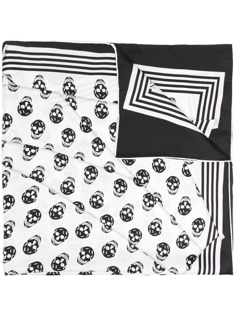 skull-print scarf