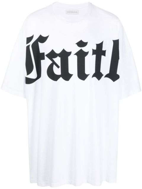 Faith Connexion logo-print cotton T-shirt