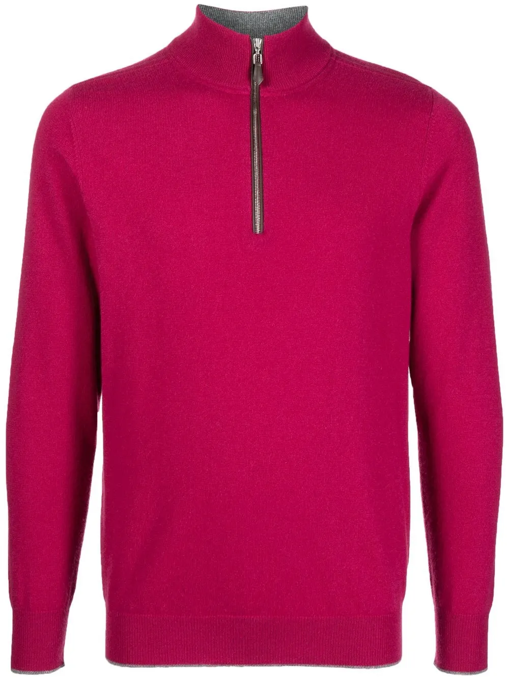 

N.Peal organic-cashmere roll neck jumper - Purple