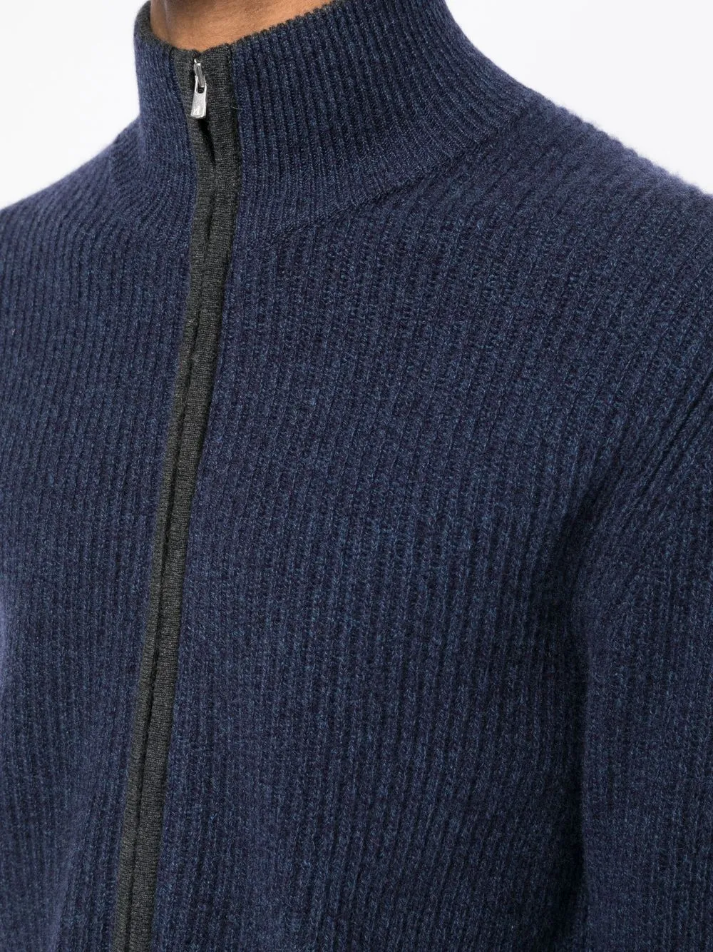 Casual Knit Zip-Up Cardigan and Wide-Leg Pants Set