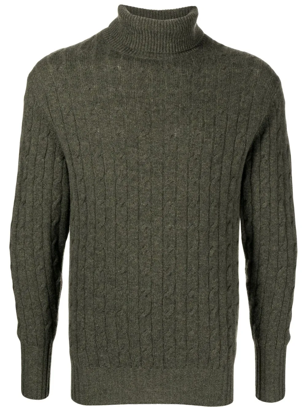 

N.Peal cable-knit rollneck sweater - Green