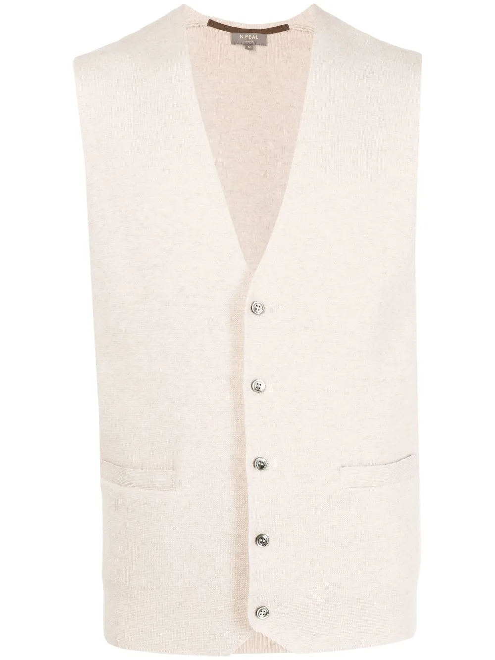 

N.Peal organic-cashmere waistcoat - Brown