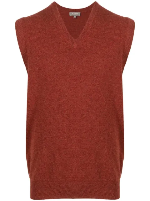 N.Peal sleeveless organic-cotton sweater vest