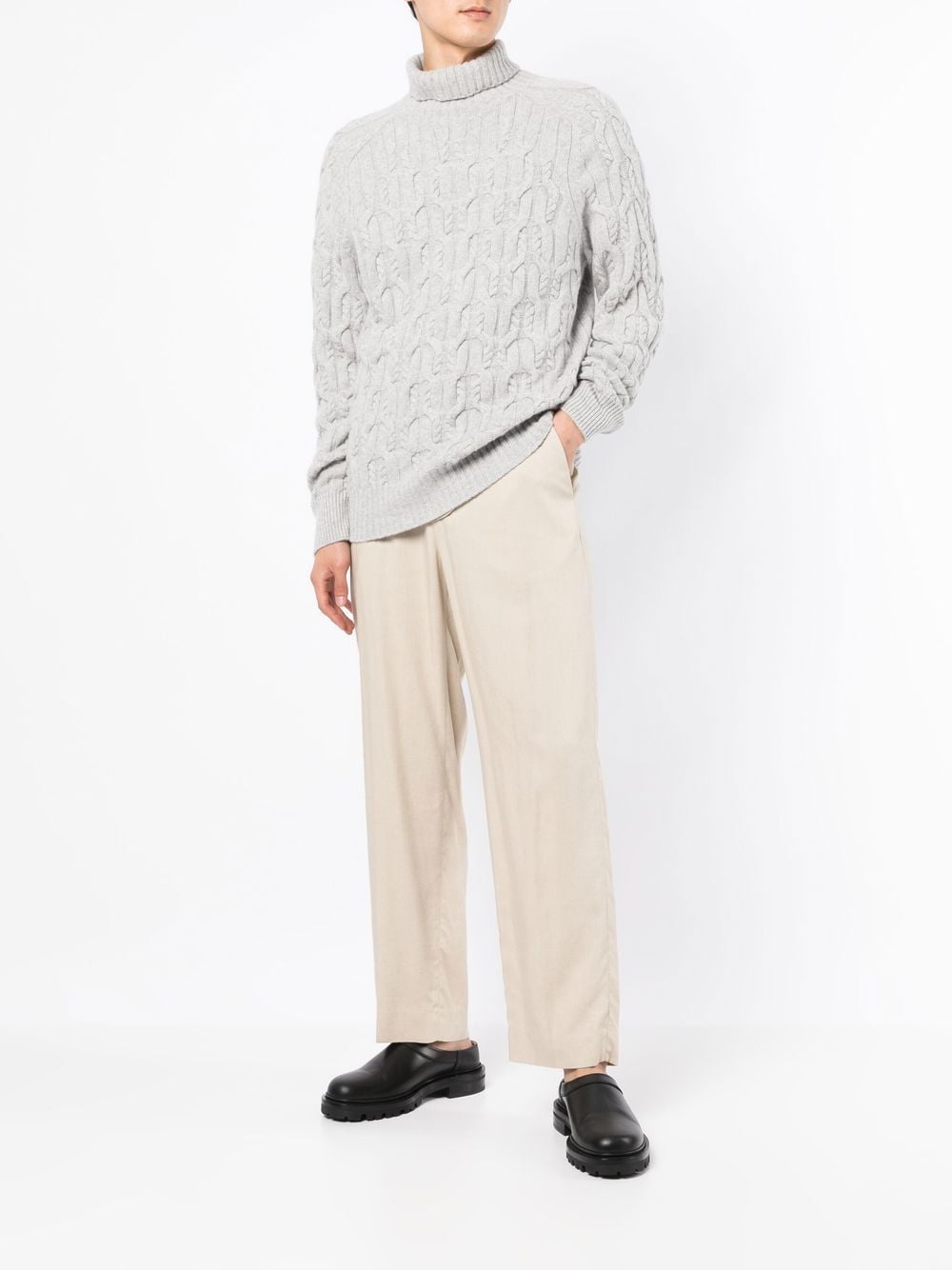 Shop N•peal Organic-cashmere Jumper In Grey