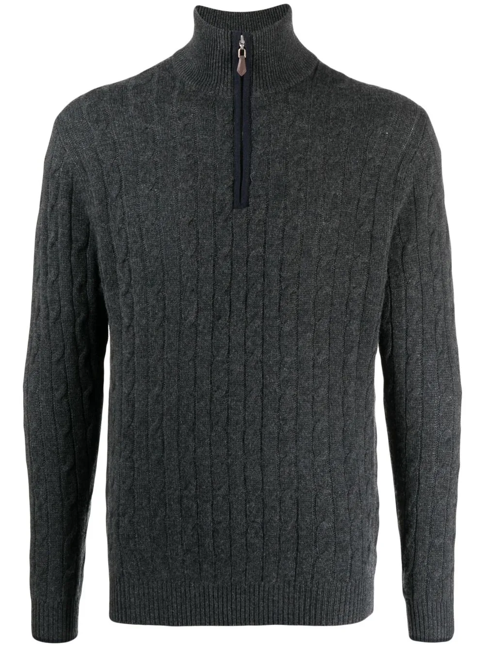 

N.Peal side-stripe zip-fastening jumper - Grey