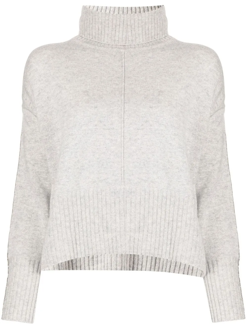 

N.Peal side-stripe cashmere jumper - Grey