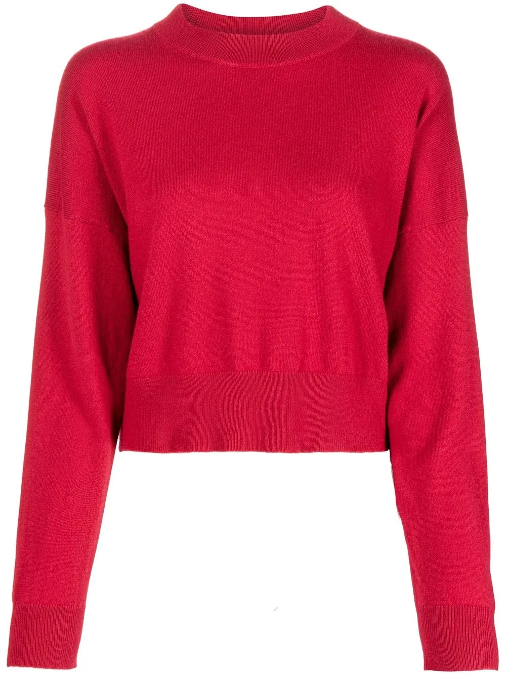 

N.Peal mock-neck organic cashmere jumper - Red