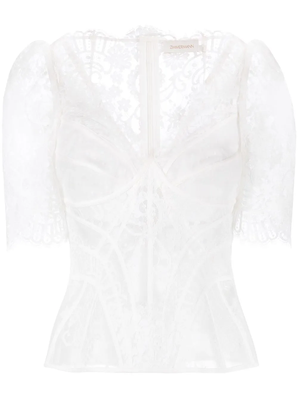 

ZIMMERMANN blusa Dancer - Blanco