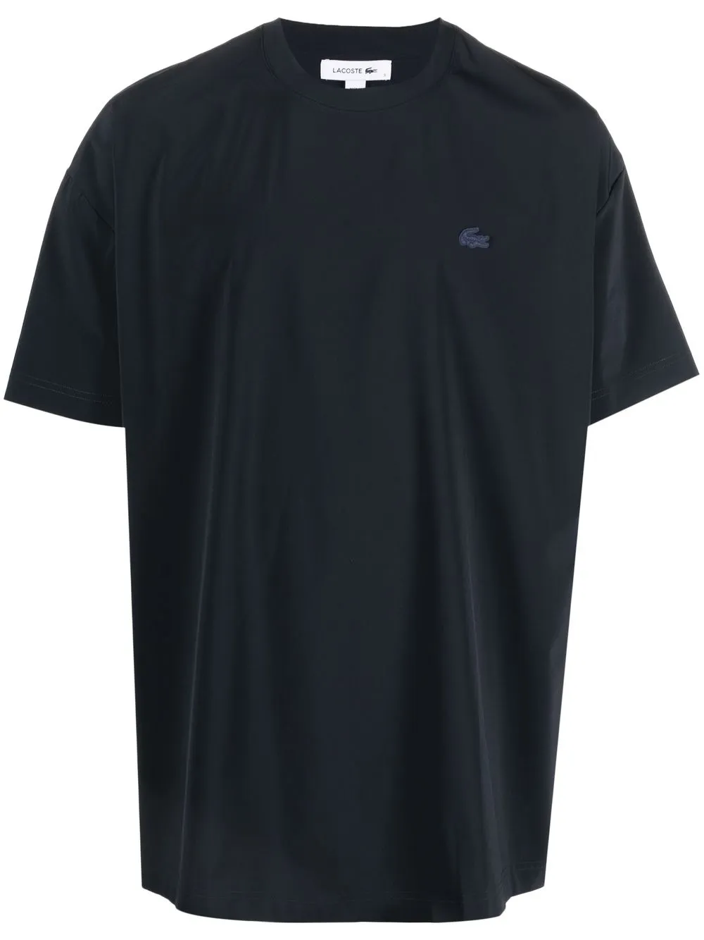 

Lacoste logo-patch drop-shoulder T-shirt - Blue