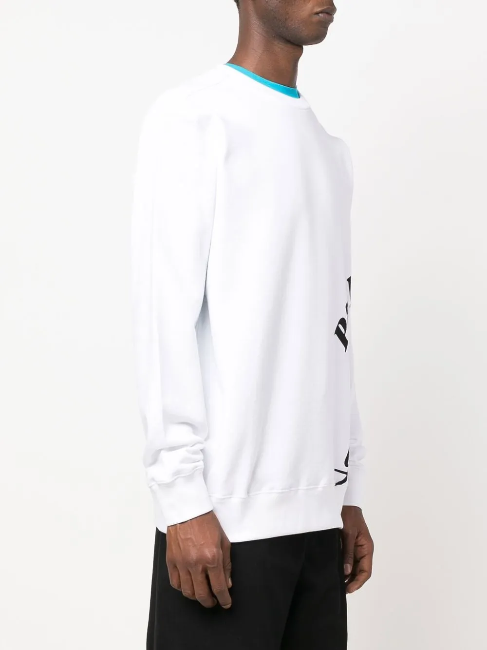  Paul & Shark Sweatshirt Mit Logo Print   Weiß 