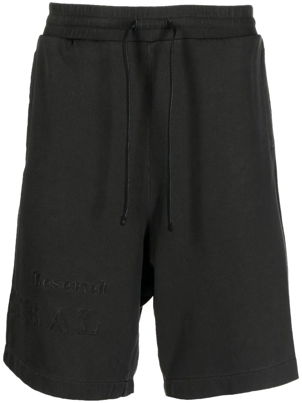 

izzue shorts deportivos con parche del logo - Gris