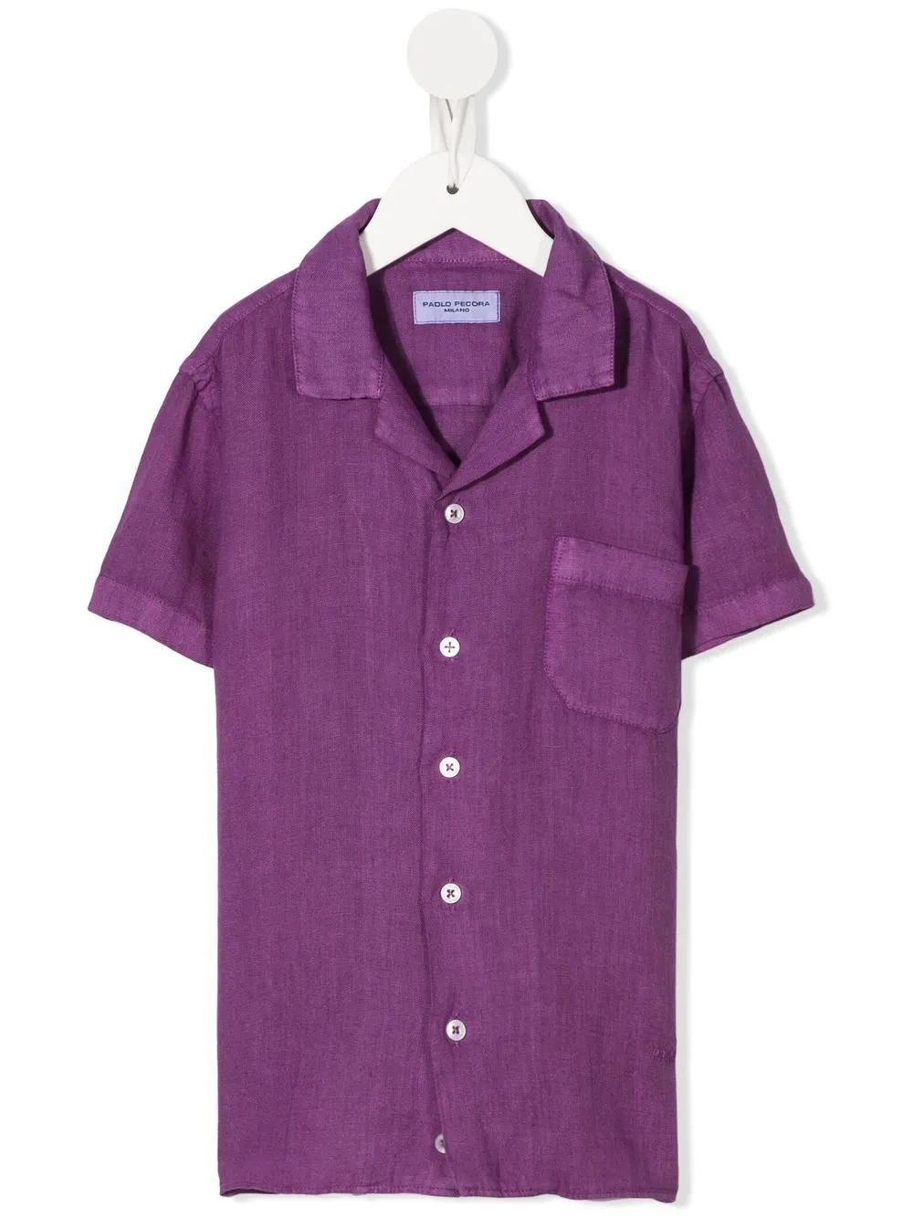 

Paolo Pecora Kids camisa manga corta - Morado