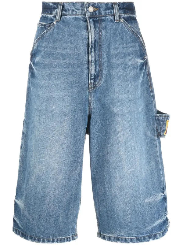 We11done below-knee Length Denim Shorts 