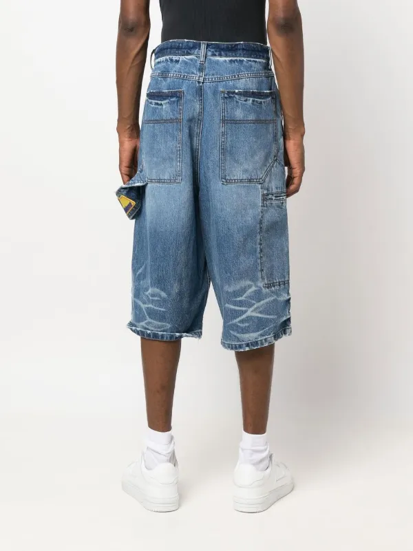 We11done below-knee Length Denim Shorts 