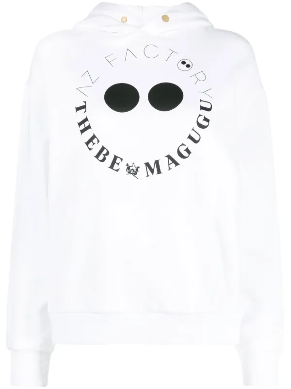 Az Factory X Thebe Magugu Logo-print Hoodie in White
