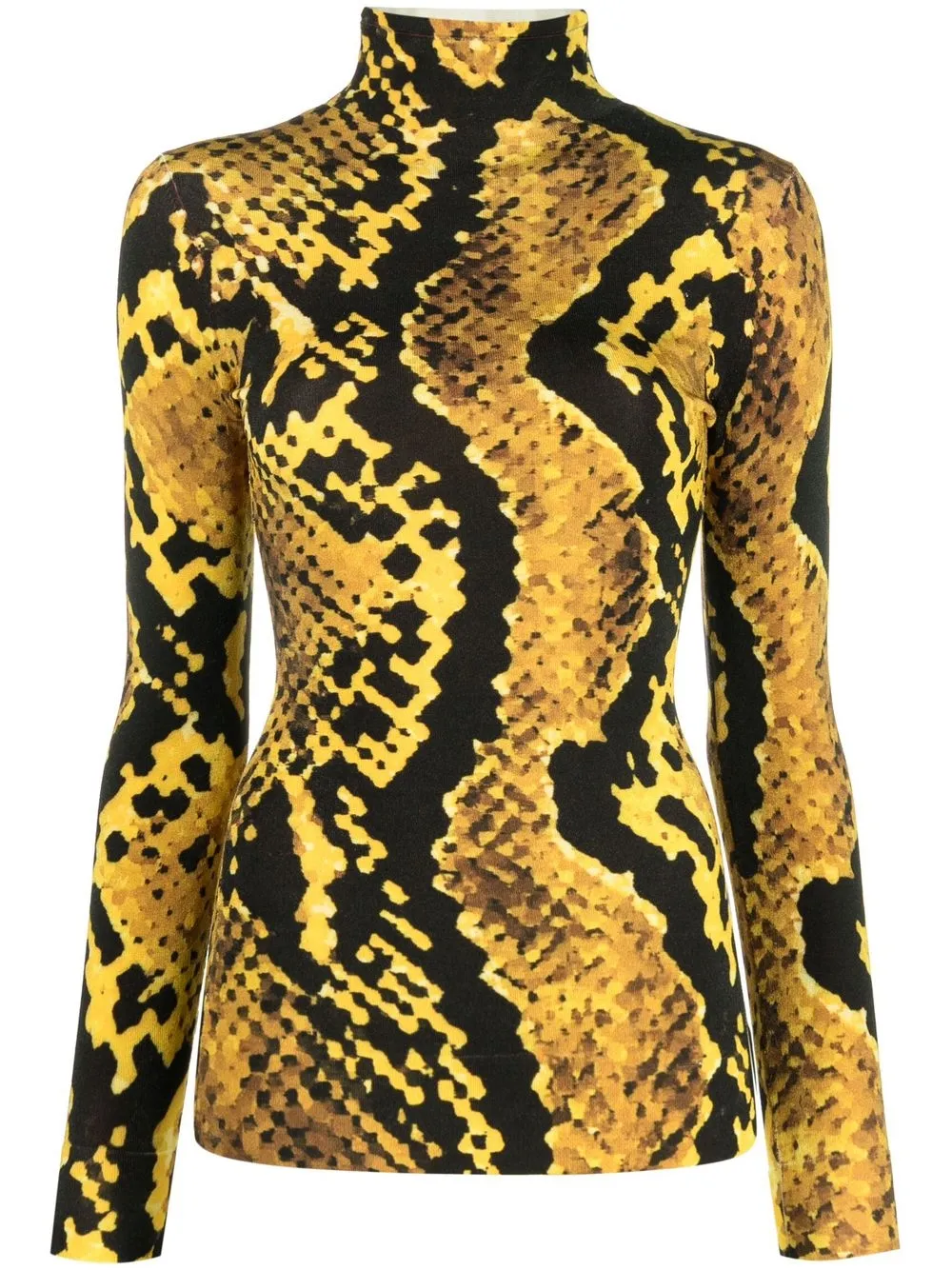 

AZ FACTORY top con estampado de piel de serpiente - Amarillo