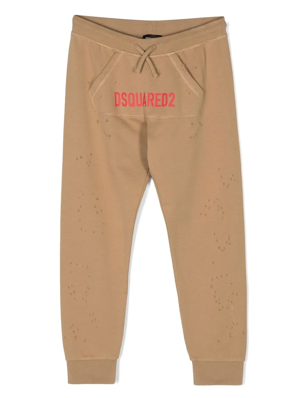 

Dsquared2 Kids TEEN logo-print tracksuit bottoms - Neutrals