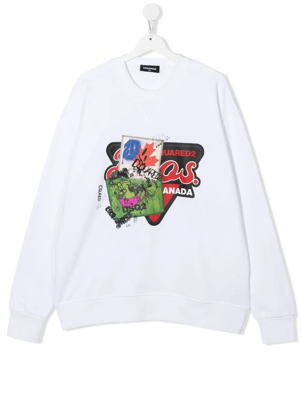 

Dsquared2 Kids sudadera con estampado gráfico - Blanco