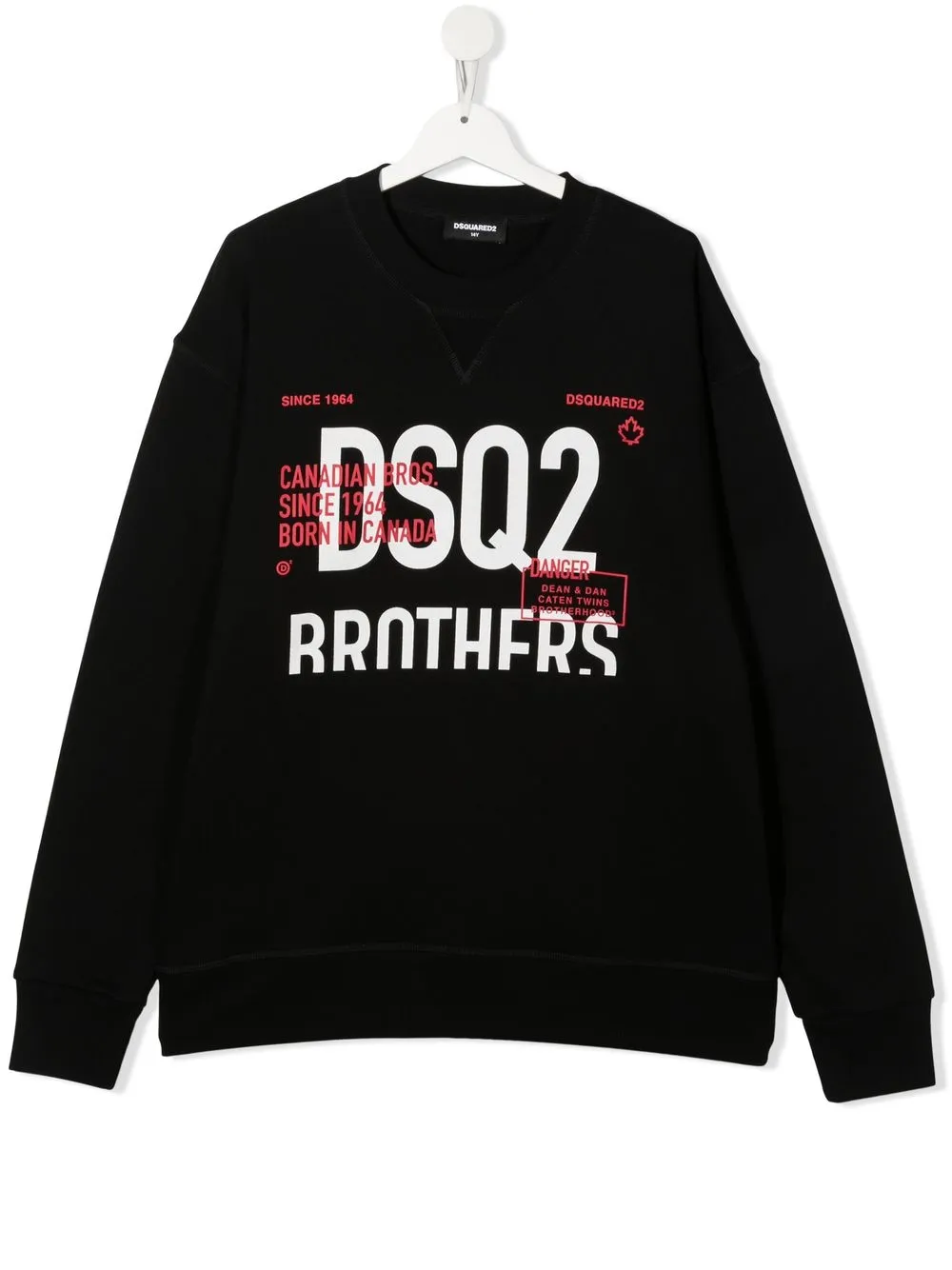 

Dsquared2 Kids sudadera con logo estampado - Negro