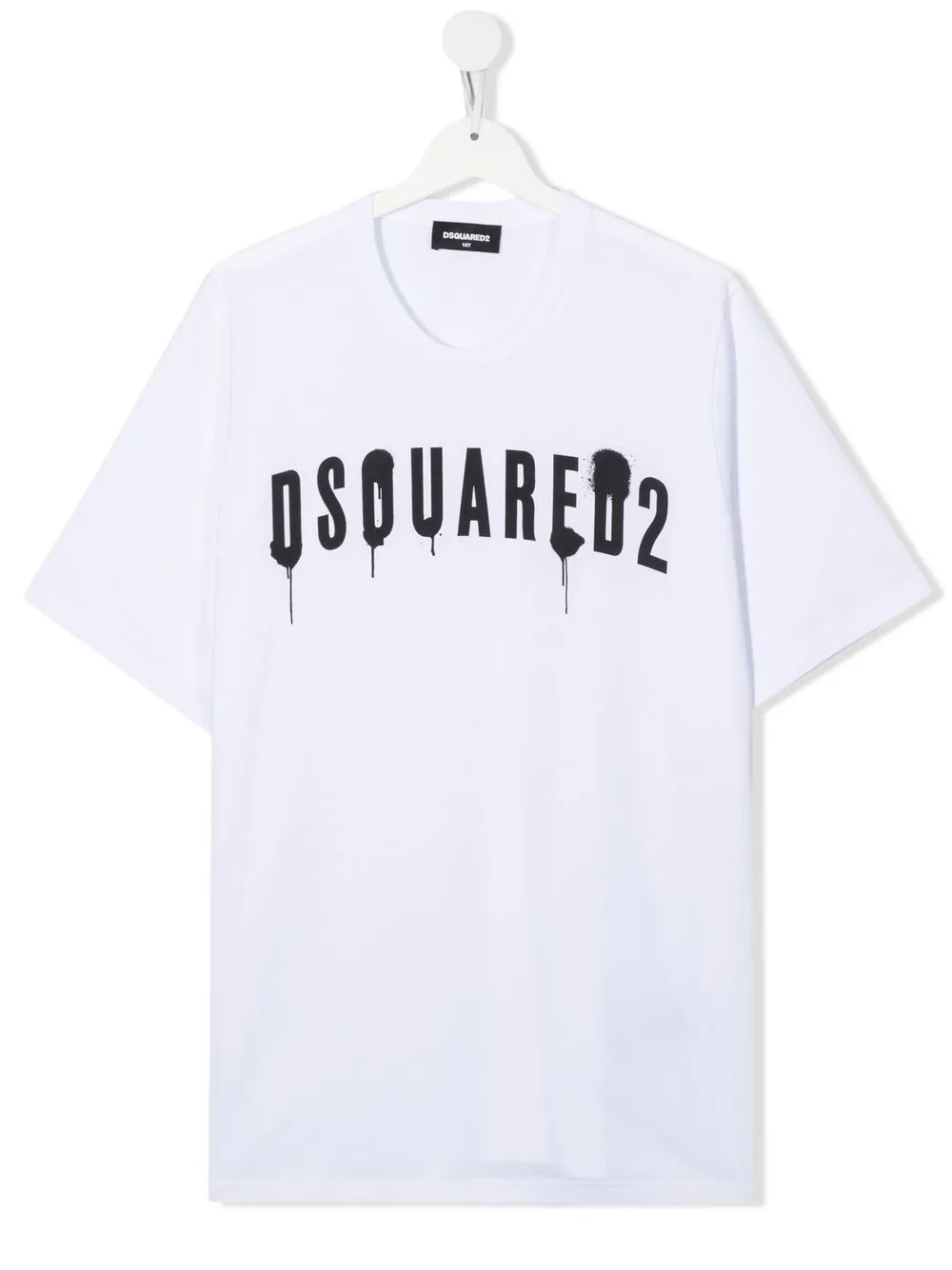 

Dsquared2 Kids TEEN splatter-logo-print Tshirt - White