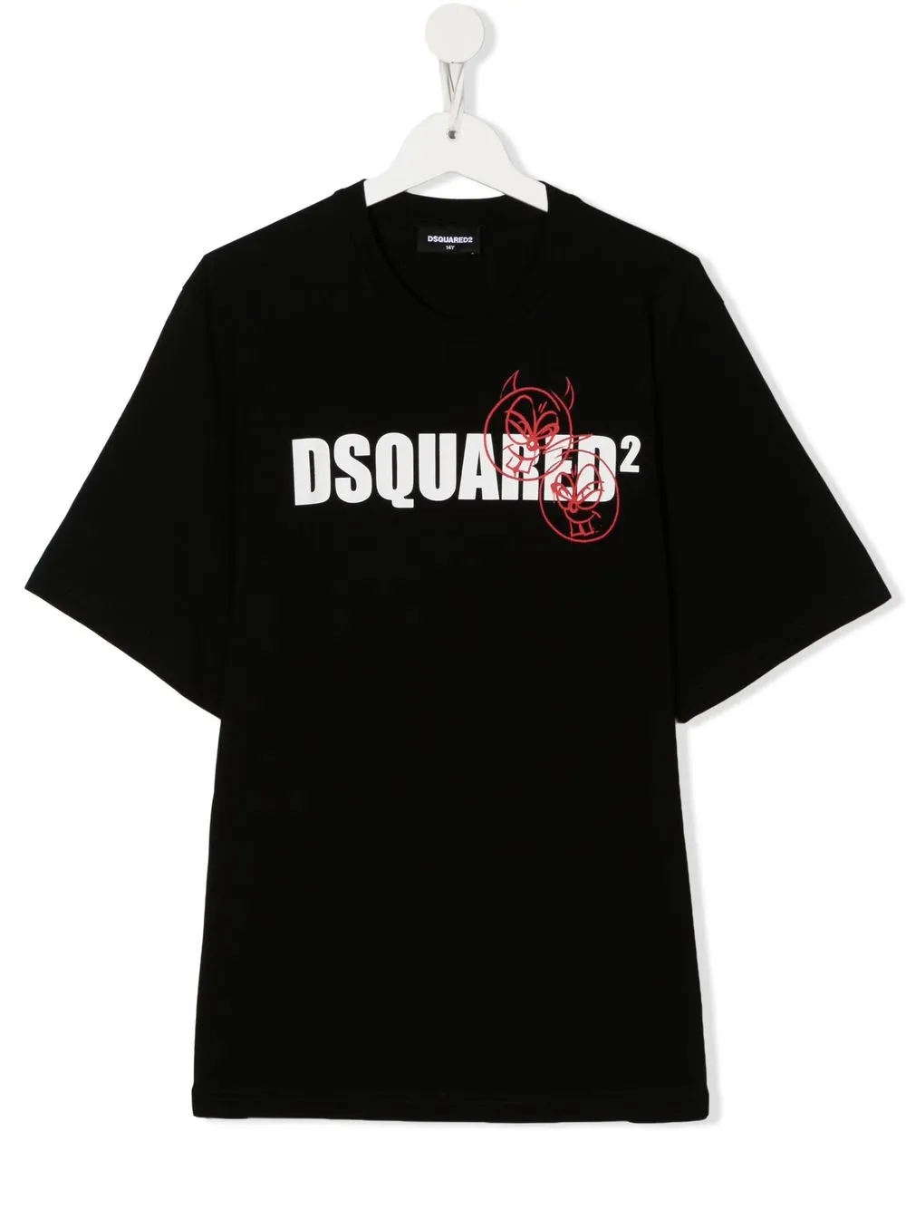 

Dsquared2 Kids playera con logo estampado - Negro