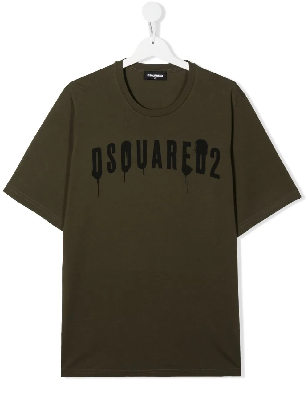 

Dsquared2 Kids playera con logo estampado estilo espray - Verde