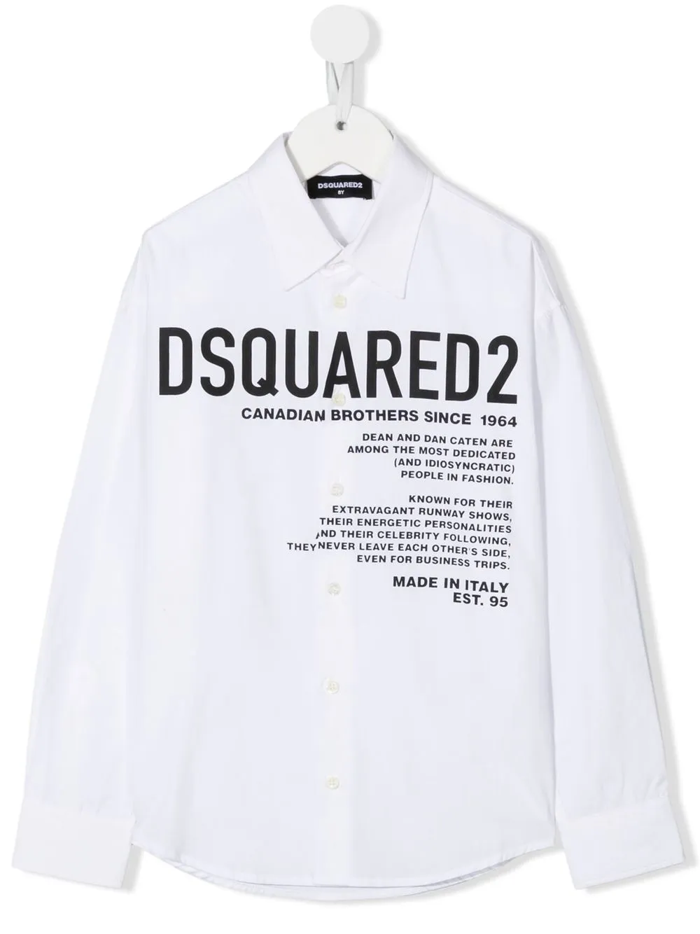 

Dsquared2 Kids logo-print long-sleeve shirt - DQ100