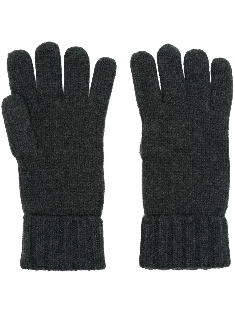 

N.Peal guantes de tejido grueso - Gris