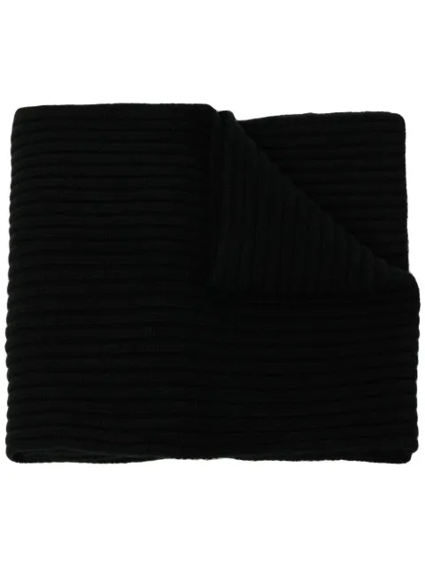 N.Peal ribbed-knit cashmere scarf