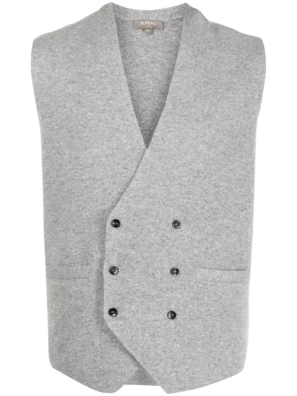 

N.Peal organic cashmere waistcoat - Grey