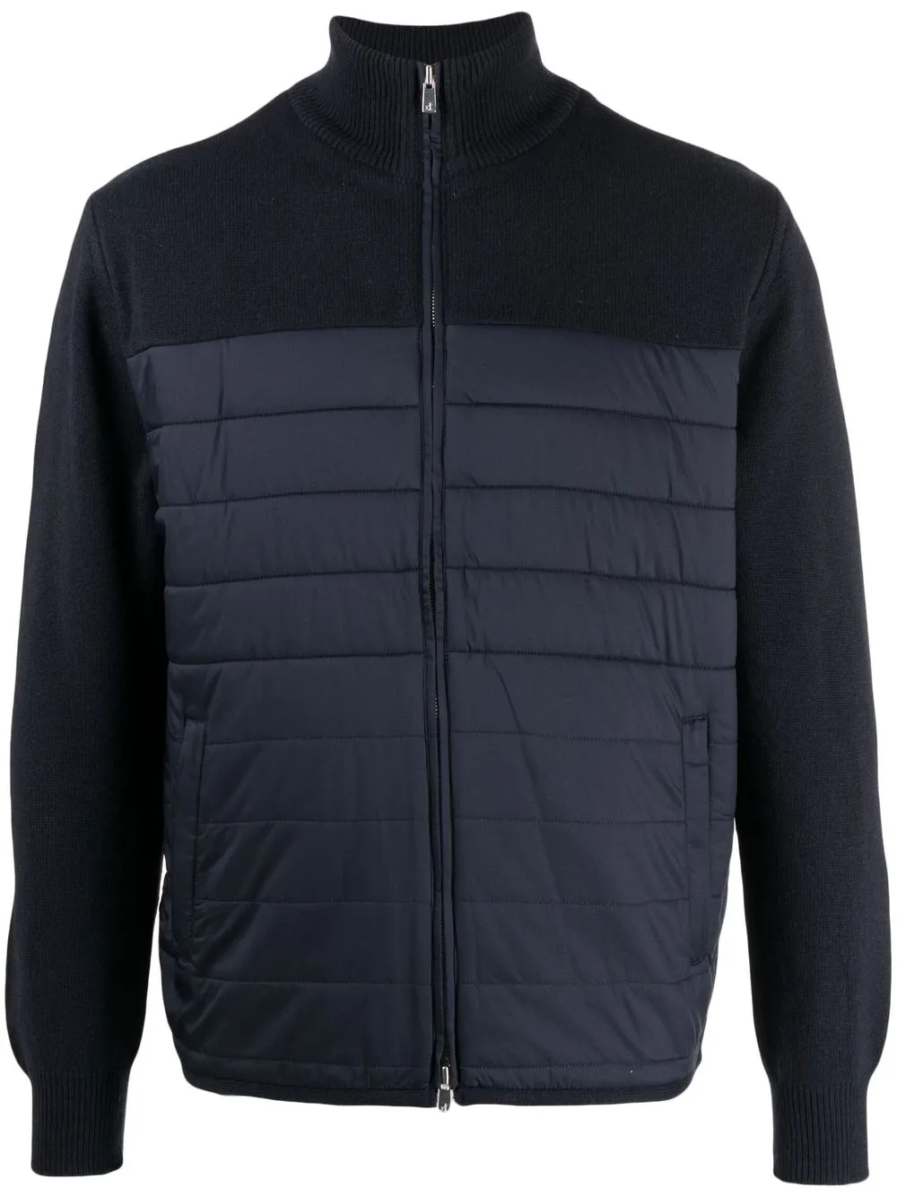 

N.Peal padded-panel zipped jacket - Blue