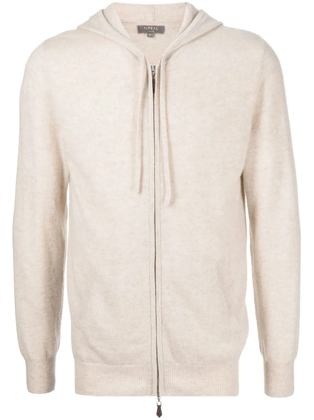 

N.Peal zipped organic-cashmere hoodie - White