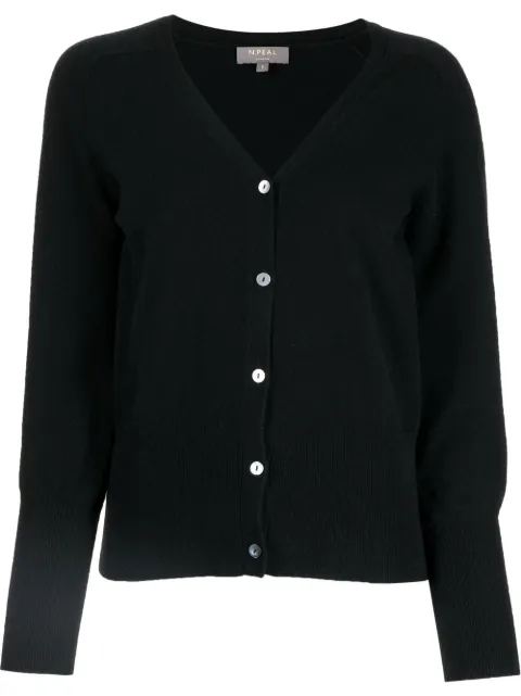 N.Peal fine-knit V-neck cardigan