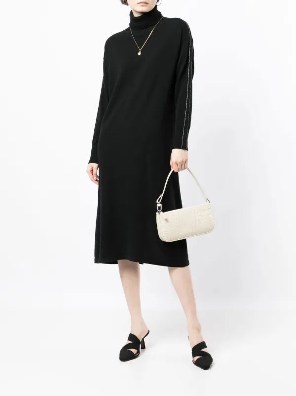 N.Peal roll neck Organic Cashmere Dress Farfetch