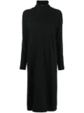 N.Peal roll-neck cashmere midi dress - Black
