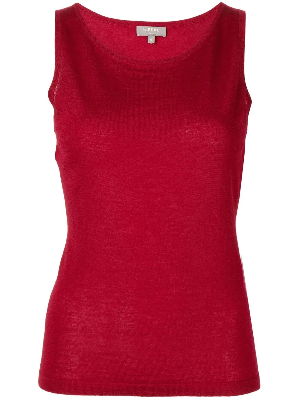 N•peal Cashmere Knitted Tank Top In Red