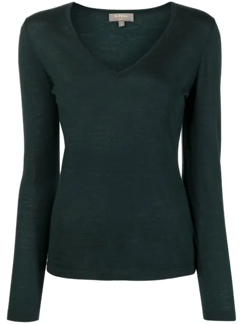 N.Peal V-neck cashmere jumper