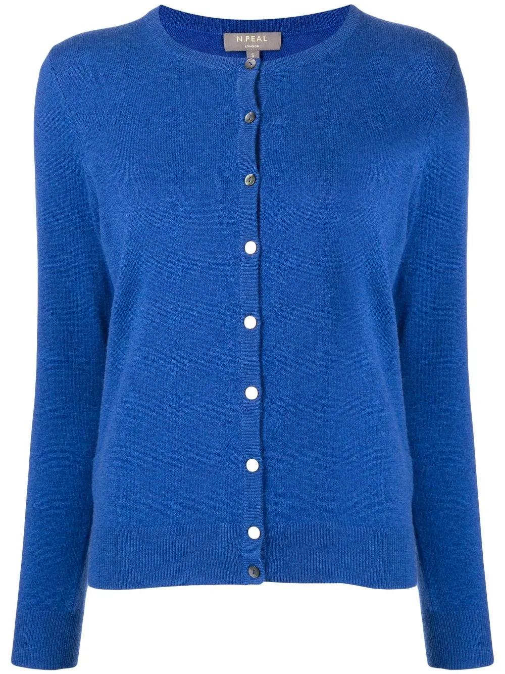 

N.Peal cashmere knitted cardigan - Blue