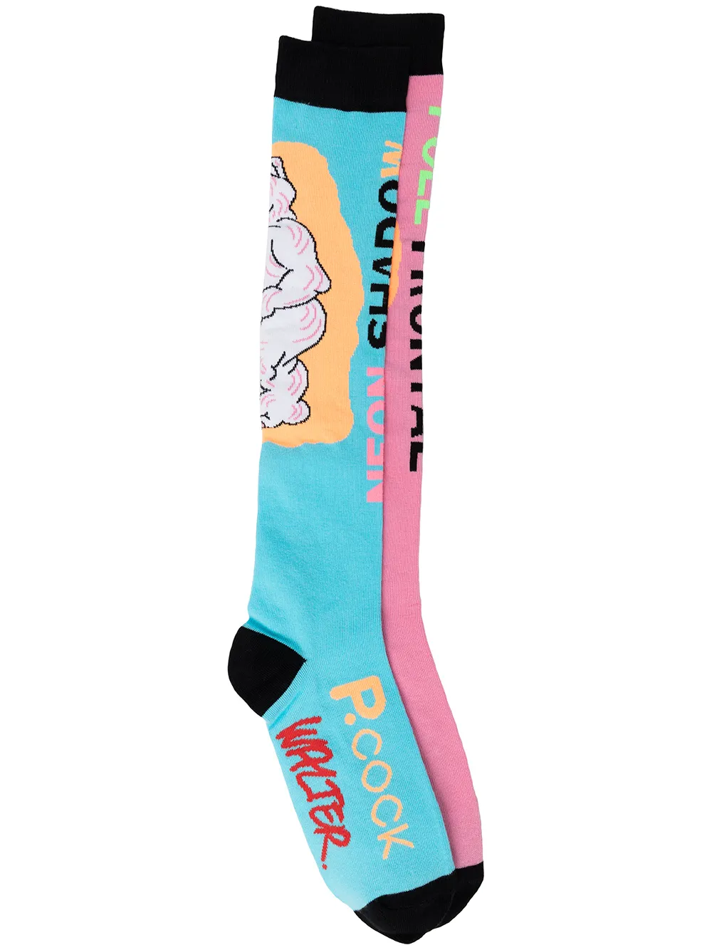 

Walter Van Beirendonck Bear logo-knit socks - Multicolour