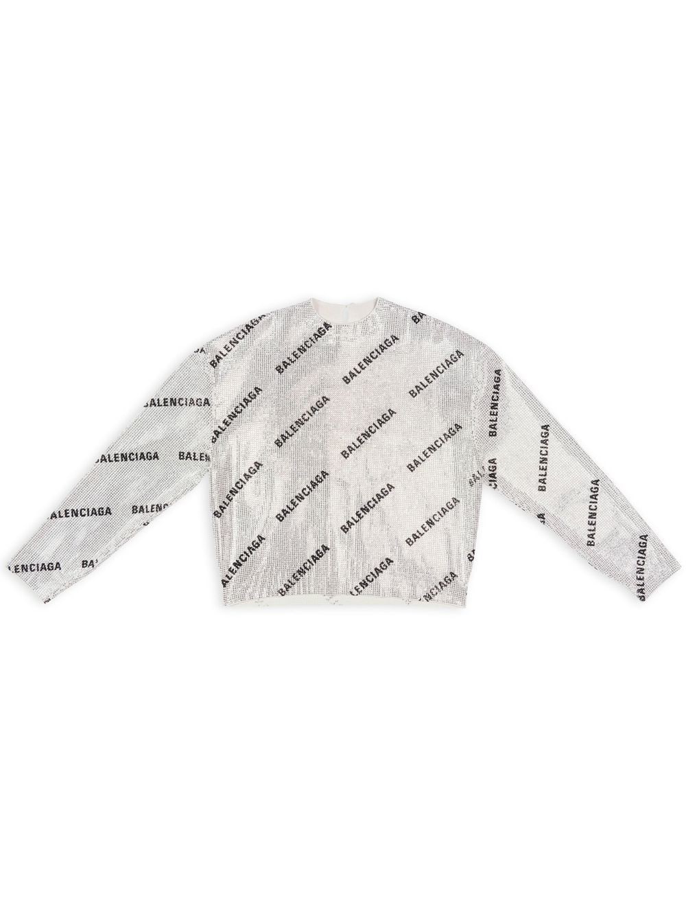 Balenciaga logo-print Jumper Farfetch