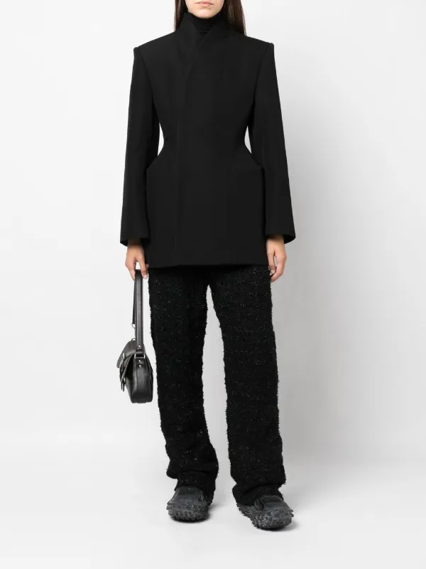 BALENCIAGA - BALENCIAGA バレンシアガ   ツイード ウール ジャケット Balenciaga バレンシアガ ツイードストレートパンツ - FARFETCH